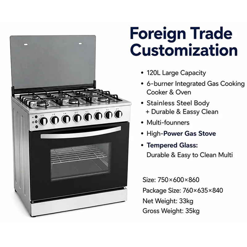 Commercial Kitchen Gas Stove - Komercyjna kuchenka gazowa z 6 palnikami