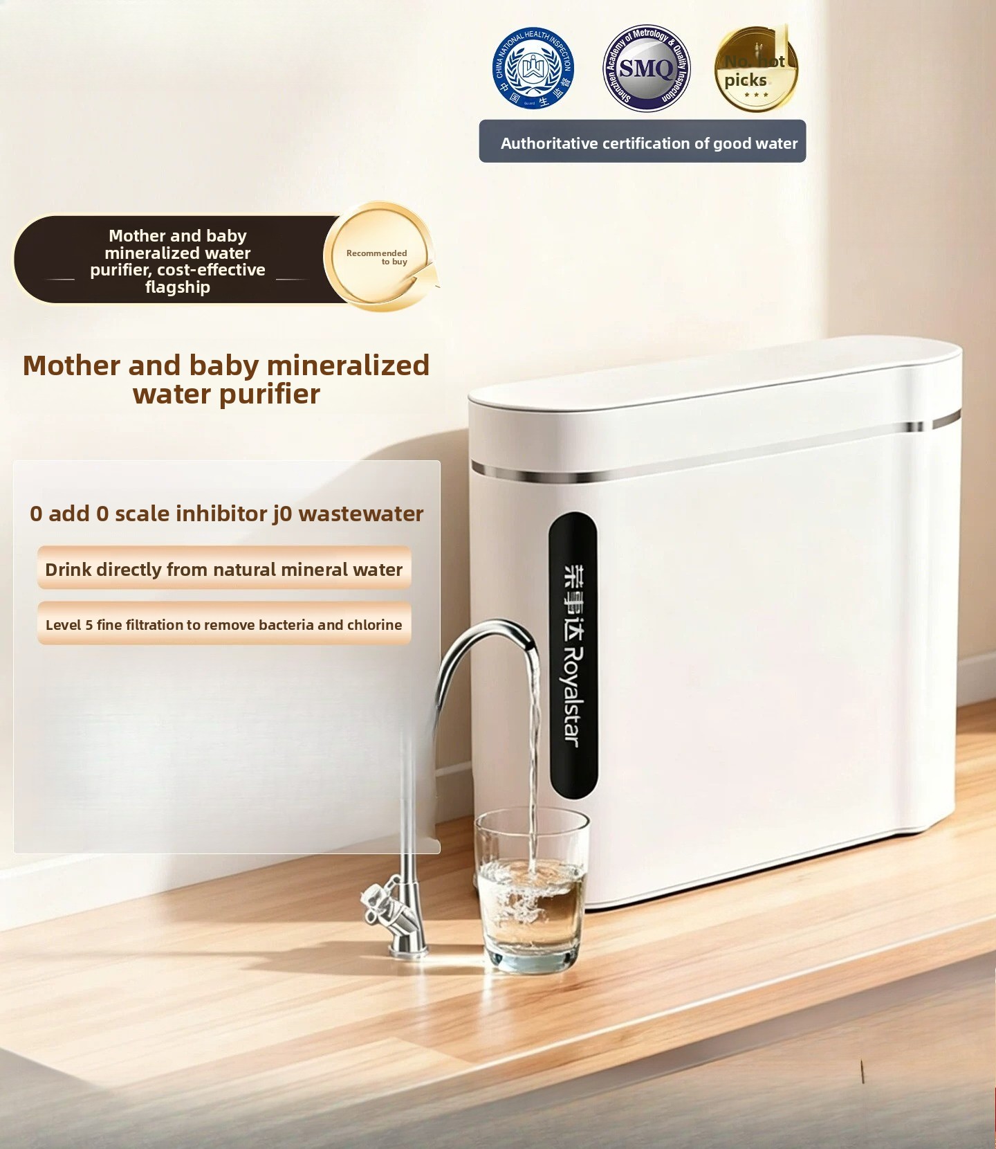 Commercial Kitchen Tap - Oczyszczacz wody do kuchni, filtr wstępny