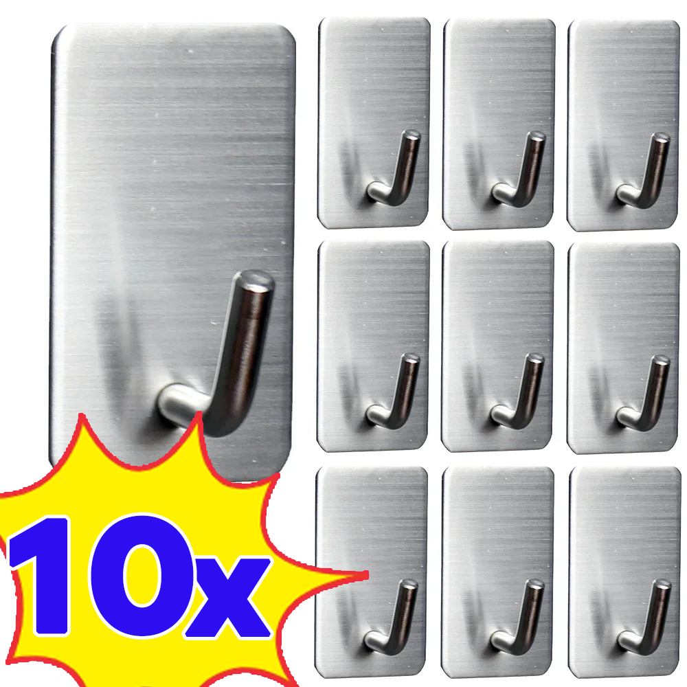 Commercial Kitchen Wall Shelves - 1-10 sztuk samoprzylepny hak ze stali