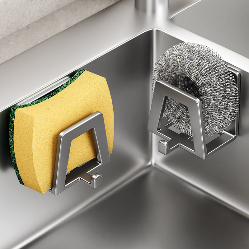 Commercial Kitchen Wall Shelves - 1/2/4 szt. Stalowy uchwyt na gąbki