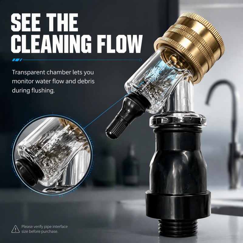 Przezroczysty wizualny adapter – Commercial Kitchen Tap recenzja i cena