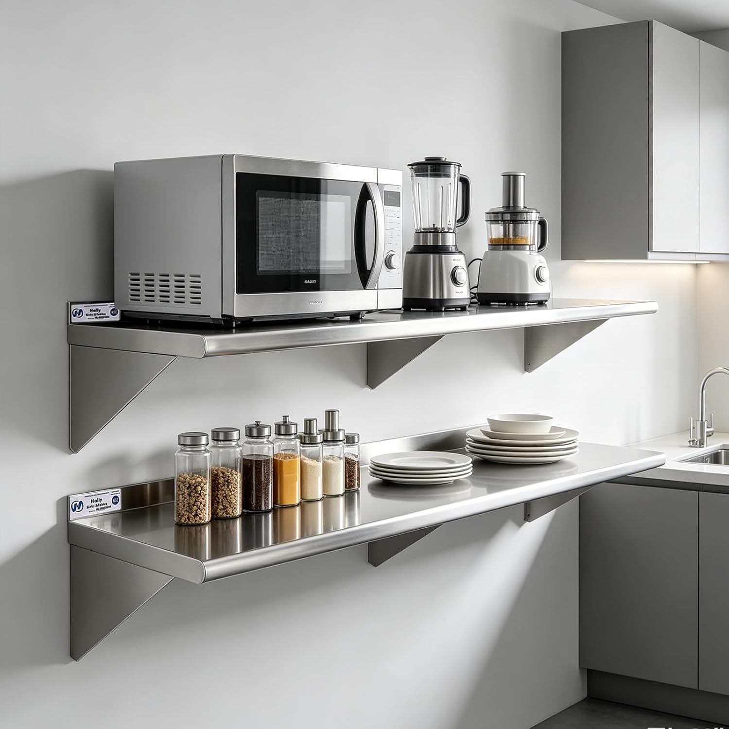 2 sztuki półek ściennych ze st – Commercial Kitchen Wall Shelves recenzja i cena