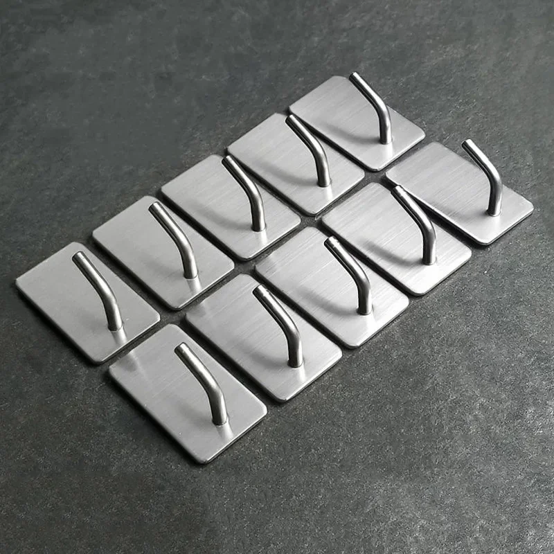 1-10 sztuk samoprzylepny hak z – Commercial Kitchen Wall Shelves recenzja i cena